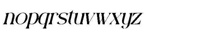Rubington Italic Font LOWERCASE