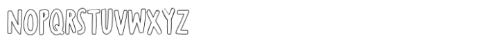 Ruby Lights Outline Font UPPERCASE