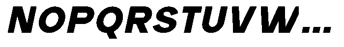 Rucent Black Italic Font UPPERCASE