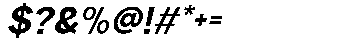 Rucent Bold Italic Font OTHER CHARS