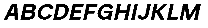 Rucent Bold Italic Font UPPERCASE