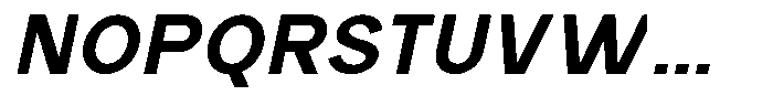 Rucent Bold Italic Font UPPERCASE