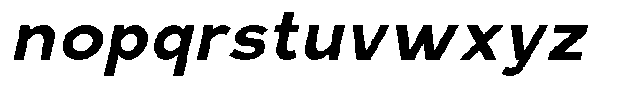 Rucent Bold Italic Font LOWERCASE