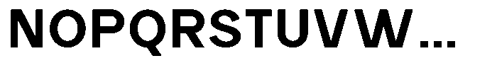 Rucent Bold Font UPPERCASE