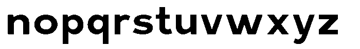 Rucent Bold Font LOWERCASE