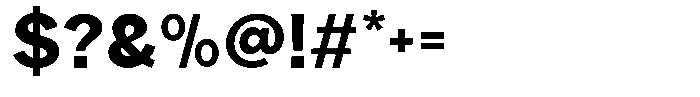Rucent Extra Bold Font OTHER CHARS