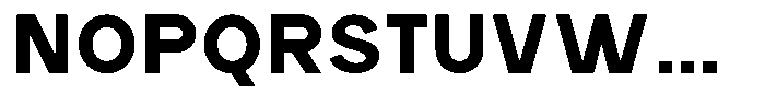 Rucent Extra Bold Font UPPERCASE