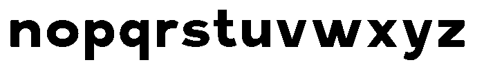 Rucent Extra Bold Font LOWERCASE