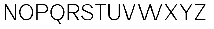 Rucent Extra Light Font UPPERCASE