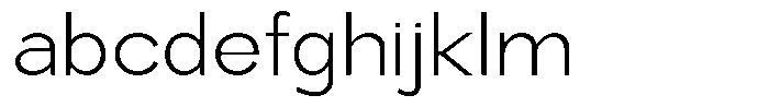 Rucent Extra Light FONT