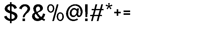 Rucent Medium Font OTHER CHARS