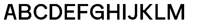 Rucent Medium Font UPPERCASE