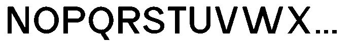 Rucent Medium Font UPPERCASE
