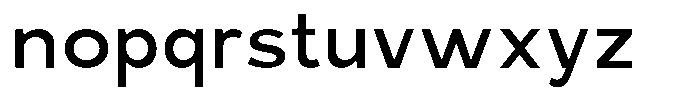 Rucent Medium Font LOWERCASE