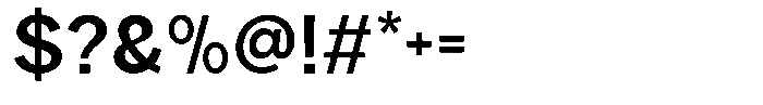 Rucent Semi Bold Font OTHER CHARS