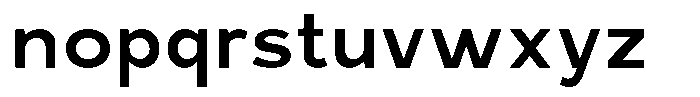 Rucent Semi Bold Font LOWERCASE