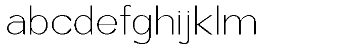 Rucent Thin FONT