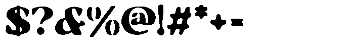 Ruciness Rough Font OTHER CHARS