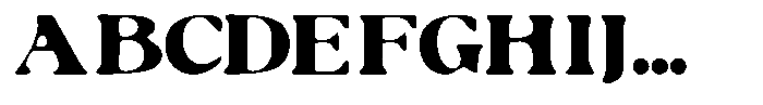 Ruciness Rough Font UPPERCASE