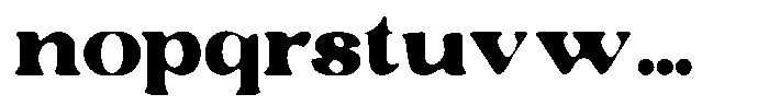 Ruciness Rough Font LOWERCASE