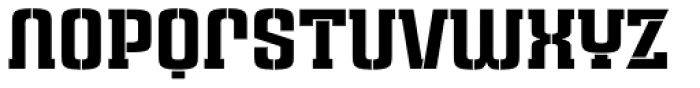 Ruda Slab Stencil Unicase Font LOWERCASE