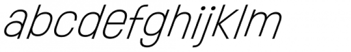 Ruddy Light Italic Font LOWERCASE