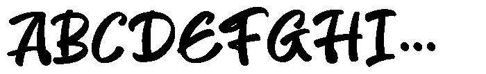Rude Brush Font UPPERCASE
