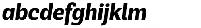 Rude SemiCondensed Bold Italic Font LOWERCASE
