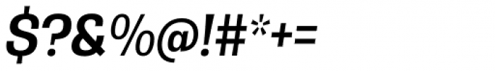 Rude SemiCondensed Medium Italic Font OTHER CHARS