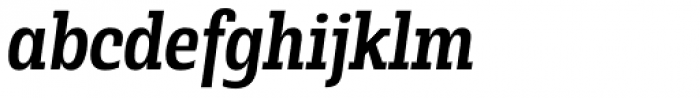 Rude Slab Condensed Medium Italic Font LOWERCASE