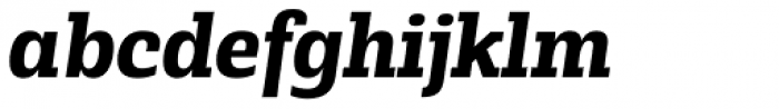 Rude Slab SemiCondensed Bold Italic Font LOWERCASE