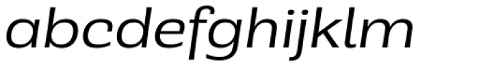 Rude Wide Light Italic Font LOWERCASE