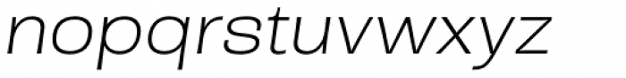 Rude Wide Thin Italic Font LOWERCASE