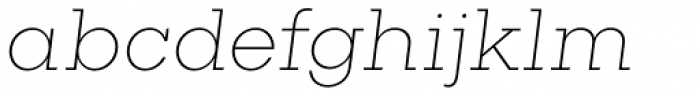 Rudi Thin Italic Font LOWERCASE