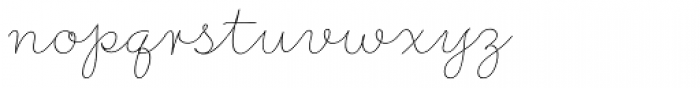 Rufus Script Thin Font LOWERCASE