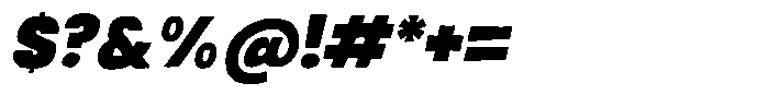 Rughed Italic Font OTHER CHARS