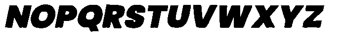 Rughed Italic Font UPPERCASE