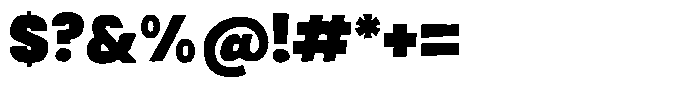 Rughed Regular Font OTHER CHARS
