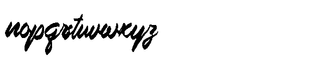 Rugo Bosyla Font LOWERCASE