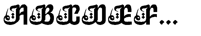 Ruhia Arabic Font UPPERCASE