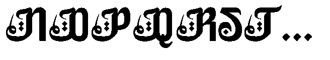 Ruhia Arabic Font UPPERCASE