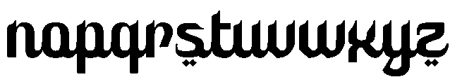 Ruhia Arabic Font LOWERCASE