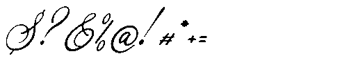 Ruilanty Italic Font OTHER CHARS
