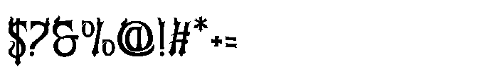 Ruin Themed Font OTHER CHARS