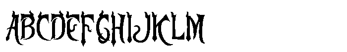 Ruin Themed Font UPPERCASE