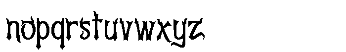 Ruin Themed Font LOWERCASE