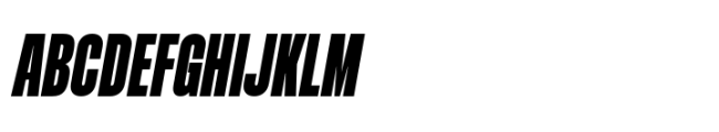 Rules Compressed Black Italic Font UPPERCASE