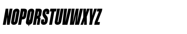 Rules Compressed Black Italic Font UPPERCASE
