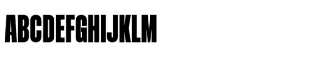 Rules Compressed Black Font UPPERCASE