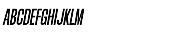 Rules Compressed Bold Italic Font UPPERCASE